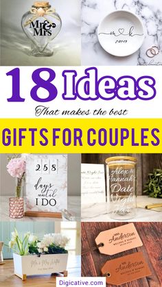 Get 15+ ideas about diy wedding gifts for bride and groom that makes the best cricut crafts ideas for bride and groom. Cricut Crafts Ideas, Diy Wedding Gifts For Bride And Groom, Diy Bridal Shower Gifts, Gifts For Bride And Groom, Dyi Wedding, Cricut Wedding Invitations, Homemade Wedding Gifts