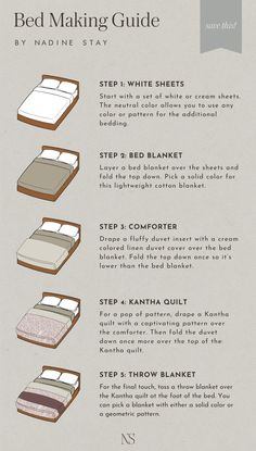 the bed making guide by nadnie stay