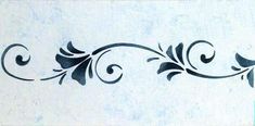 Floral Breeze Stencil Flower Border Stencil, Border Stencil Patterns, Simple Stencil Patterns, Easy Stencil Designs, Sea Gals, Painted Borders, Wood Stencil, Flower Wall Stencil, Mandala Wall Stencil