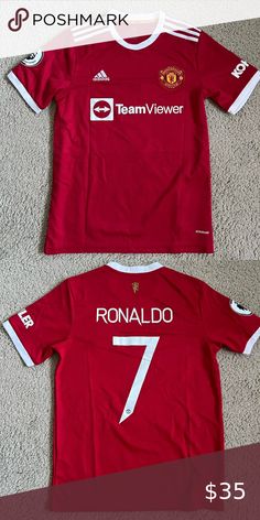 2021-22 Manchester United Cristiano Ronaldo Jersey - Medium Man U Ronaldo, Cristiano Ronaldo Jersey, Manchester United Ronaldo, Manchester United Shirt, Ronaldo Jersey, Jersey Fits, Man U, Cristiano Ronaldo Wallpapers, Ronaldo Wallpapers