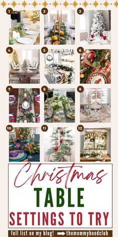 christmas table settings to try