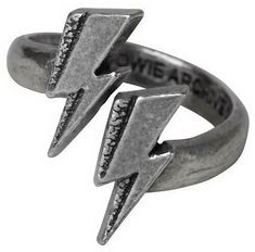 Gothic Jewelry Rings, Flash Ring, Gothic Jewelry, Lightning Bolt, David Bowie, Your Style, Cufflinks, Flash, Cuff