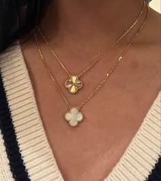 Van Cleef Necklace, Cleef And Arpels Jewelry, Jewelry Stack, Van Cleef And Arpels, Luxe Jewelry, Dope Jewelry