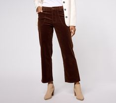 Fall-tastic! These corduroy pants are right on trend with a wide leg and flattering silhouette. From Canyon RetreatTM. Wide Leg Corduroy Bottoms With Button Closure, Trendy Non-stretch Corduroy Bottoms, Non-stretch Wide Leg Corduroy Pants, Fitted Corduroy Full-length Pants, Brown Mid-rise Corduroy Pants, Corduroy Pants, Denim Women, Wide Leg Pants, Pant Jumpsuit