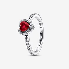 Pandora Valentine, Red Heart Ring, Pandora Red, Pandora Heart, Charms Pandora, Pandora Hearts, Thomas Sabo, Delicate Rings