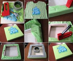 the instructions for how to make an elephant t - shirt with fondant and glue