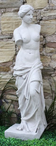 Stone Effect Lady Figure Venus Large Shipping furniture UK Grace To You, Retro Advertising, Flower Spray, Women Figure, Garden Ornaments, Style And Grace, Garden Accessories, Garden Statues, Artificial Plants