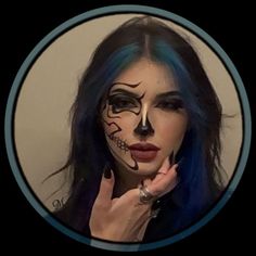 Teknik Makeup, Halloweenský Makeup, Holloween Makeup, Drag Make-up, Cute Halloween Makeup, Halloween Makeup Pretty, Halloween Makeup Inspiration, Swag Makeup, Smink Inspiration