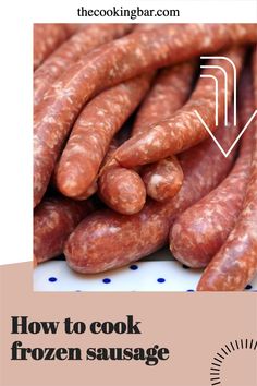 how to cook frozen sausage in the pressure cooker with instructions on how to cook