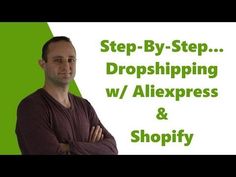 a man with his arms crossed standing in front of a sign that says, my facebook shopify ads