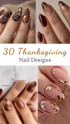 Nails For Thanksgiving And Christmas, Christmas Picture Nails, Red And Brown Fall Nails, Thanksgiving Gel Nails Colors, Christmas Thanksgiving Nails, Holiday Nails Fall, Simple Thanksgiving Nail Designs, Fall Thanksgiving Nails 2023, Fall To Christmas Nails