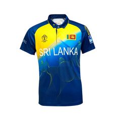 the sri lanka jersey is shown in blue and yellow