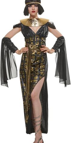 Embrace regal elegance in the Egyptian Queen Cleopatra costume. With a magnificent gown and iconic headdress, this ensemble embodies the majesty of ancient Egypt. Perfect for Halloween or themed events, seize the spotlight as the legendary Queen of the Nile. The Nile, Themed Events, Halloween Women, Ancient Egypt, Headdress