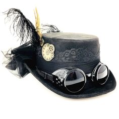 PRICES MAY VARY. our hat will fit head size range: 22-23.5 inch. 24 inch is acceptable, but not perfect fit. Crafted of Plastic , Hand Painted Metallic Finish Perfect for Masquerade Costume Party, Prom, Bachelor Party, Wedding, Engagement celebration, Carnival, Renaissance, Theme party, Theatre Play, Mardi Gras Carnival and more! steampunk style top hat Steampunk Costume Women, Mad Hatter Cosplay, Retro Leggings, Steampunk Items, Steampunk Top, Steampunk Top Hat, Cheap Halloween Costumes, Funky Hats, Burning Man Costume