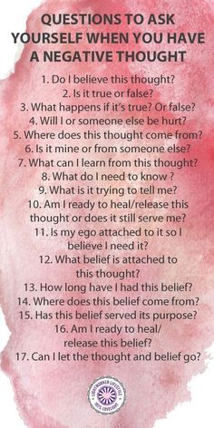 Question to Ask Yourself When You Have a Negative Thought - These are some questions I use when doing belief work or when a thought bothers me. Questions To Ask Yourself, Ask Yourself, Coping Skills, Questions To Ask, Emotional Health, Negative Thoughts, Infj