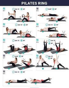 an image of a woman doing pilates on her stomach and back with the instructions below