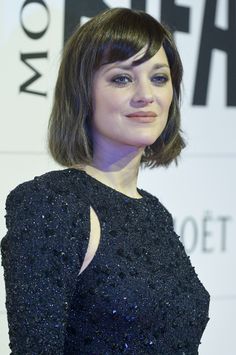 Marion Cotillard Marion Cotillard Hair, Black Bob, Marion Cotillard, Short Hairstyle, Short Cuts, Hottest Celebrities, Short Hairstyles, A Thing, Famous People