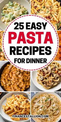 Pasta recipes that are perfect for any family dinner! Explore our collection of quick weeknight dinners, brimming with kid-friendly recipes. From comforting spaghetti, and creamy alfredo pasta to one-pot pasta, these simple weeknight spaghetti recipes are ideal for busy families. Discover our quick and easy pasta dinners, like vegetarian pasta recipes and fun pasta for kids, ensuring a delightful meal in under 30 minutes. Make your weeknights stress-free with these family-friendly pasta meals! Dinner For Kids Easy, Pasta For Kids, Creamy Alfredo Pasta, Pasta Recipes For Dinner, Weeknight Dinner Pasta, Easy Pasta Dinner Recipes, Fun Pasta, Quick Pasta Dishes, Quick Pasta Recipes