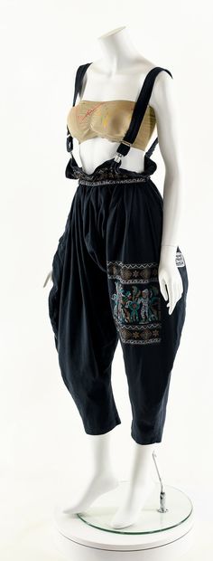 Suspender Jumpsuit, Black Onesie, Fantasy Clothes, Art Deco Geometric, Concept Clothing, Cotton Jumper, Designer Label, Drawing Clothes, 가을 패션