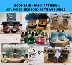 the boot base - basic pattern and advanced side fold pattern bundle