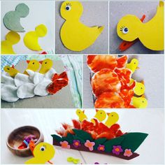 paper mache ducky crafts for kids to make