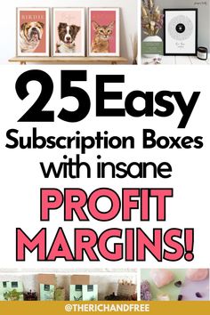 the 25 easy subscription boxes with insane profits