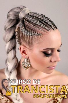 Ponytail Braid Hairstyles, Cornrow Designs, Festival Braids, Hair Job, Cornrow Ponytail, Viking Braids, Random Fashion