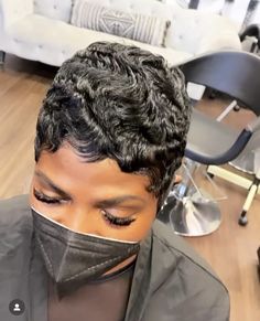 Pixie Wixie, Baddie Haircuts, 4b Hairstyles, Natural Hair Pixie Cut, Flicks Hair, Short Black Haircuts, Natural Hair Haircuts