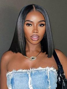 Mini Knots Straight Hair M-cap Wear Go Glueless 9x6 HD Lace Wig - CurlyMe Hair 12 Inch Bob Wig, Curlyme Hair, 2017 Hairstyles, Fav Hairstyles, Straight Bob Wig, Short Sassy Hair, Straight Bob, Wig Lace, Hair Styles 2017