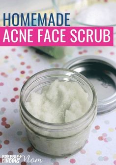 Do you or someone you know suffer from acne? There’s no need to resort to using products loaded with chemicals and other harsh ingredients when you can make all-natural products that will be gentler yet effective on your skin. This Homemade Face Scrub for Acne requires only a handful of ingredients and just minutes to whip up. Give it a try today! #diyfacescrubforacne #homemadefacescrubforacne facescrubdiyexfoliating #facescrubhomemade Homemade Face Exfoliant, Diy Skincare Recipes Simple, Face Scrub For Acne, Acne Face Scrub, Homemade Face Scrub, Face Scrub Recipe, Scrub Homemade, Natural Face Scrub, Diy Face Scrub