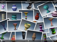 many different vases are shown in this screenshot