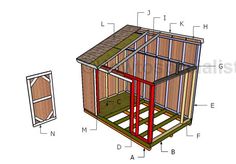 the plans for a chicken coop are shown