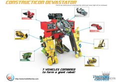 the instructions for how to build a transform robot