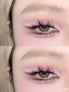 Pink Doyun Makeup, Cute Pink Makeup Looks, Cute Pink Makeup, Korean Eye Makeup, Take Care Of Your Skin, Purple Makeup