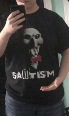 Billy the Puppet Movie Jigsaw Sawtism Autism Shirt Outfit Custom dog appreal Saw Aesthetic, Cursed Shirts, Loser Core, Silly Shirts, Billy The Puppet, Silly Clothes, Funky Shirts, Silly Shirt, The Puppet