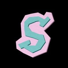 the letter s is made out of paper