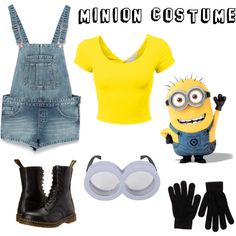 a minion costume is shown in this image