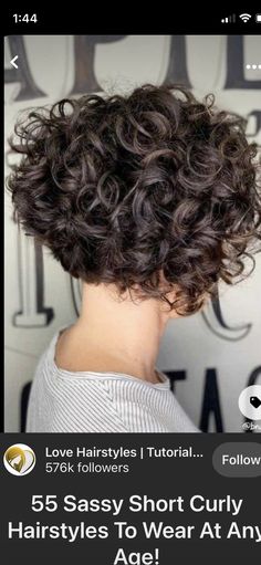 Short Curly Hair Back View, Short Curly Bob Hairstyles