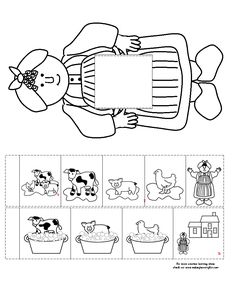 the worksheet for children to learn how to draw and cut pictures with animals