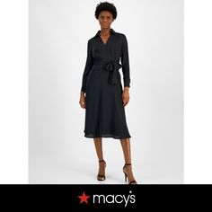 in stock Formal Black Wrap Dress With Tie Waist, Black Wrap Dress With Tie Waist For Date Night, Elegant Black Midi Length Wrap Dress, Elegant Fall Wrap Dress For Date Night, Black Tie Waist Wrap Dress For Date Night, Chic Black Formal Wrap Dress, Black Wrap Dress For Fall Workwear, Black Long Sleeve Wrap Dress For Work, Elegant Spring Midi Dress With Tie Waist