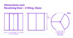 the measurements for a sliding glass door and its measurements are indicated in this diagram, which shows