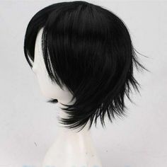 For Cosplay Mettaton Short Black Straight Party Hair Wig+Cap+Free Shipping Wig Care, Christmas Sloth, Middle Man, Party Hair, Party Hairstyles, Wig Cap, Wigs Hair Extensions, Hair Wig, Sloth