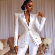 Nanice Weddings | Wedding dresses in Accra | Civil Wedding Ideas ! Yes or no? . . . . @weddingdresslookbook @weddingsonpoint @bridaldiaryy @wedding.diaries @xclusiveweddin… | Instagram Civil Wedding Ideas, Wedding Suits For Bride, Graduation Outfits For Women, Wedding Dress Jumpsuit, 2piece Outfits, Dinner Dress Classy, Fairytale Fashion, Stylish Work Attire, Bodycon Dress With Sleeves