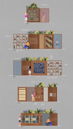 an illustrated diagram shows the different types of furniture in this house, and how they are arranged