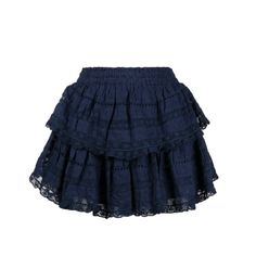 Loveshackfancy Ruffle Mini Skirt In Midnight Size Xs. Completely Sold Out Online And Only Worn Once. In Perfect Condition! Loveshackfancy Skirt, Cute Summer Shirts, Ruffle Mini Skirt, Aesthetic Outfits, Summer Shirts, Mini Skirt, Womens Skirt, Fashion Inspo, Angeles