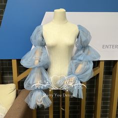 Fairy Blue Tulle Puff Sleeves for Wedding,Custom Any Colors Bridal Pop Sleeves,Detachable Tulle Prom Sleeves,Removable Bridal Accessories Sleeve length: 38''(97cm); If you want to custom length,please connect me:) Biceps size:  Less than 13in; If you want to custom size,please connect me:) COLOR: Pic color:#038; If you want to custom other color,please refer to pic 9. LACE APPLIQUE: If you want to do other lace,you can choose veil lace in my shop, and connect me,i can use the lace you like to do the sleeves:) If you have any ideas, you can connect me. Maybe I'll get what you want. IF YOU DONNOT LIKE THIS VEIL, PLEASE CLICK THIS LINK, YOU'LL FIND SOMETHING YOU LIKE https://www.etsy.com/shop/MarryYouDesign?ref=seller-platform-mcnav Tulle Dress Outfit, Tulle Puff Sleeves, Detachable Puff Sleeves, Tulle Outfit, Diy Tulle, Veil Lace, Tulle Sleeves, Crochet Coat, Blue Tulle