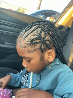 Kids Cornrow Hairstyles, Daughter Hairstyles, Toddler Braided Hairstyles, Black Kids Braids Hairstyles, Braided Hairstyles For Kids, Feed In Braids Hairstyles