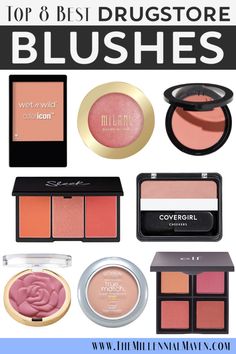 Best Drugstore Blush For Medium Skin, Blush For Oily Skin Drugstore, Best Blush Makeup, Best Powder Blush, Best Drugstore Blush, Drugstore Blush, Matte Make Up, Natural Hair Mask