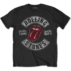 Make a Statement: Rock 'n' Roll StyleUnleash your inner rock star with our officially licensed Rolling Stones T-shirt. Made for the true fan, this piece is an essential addition to any music lover's wardrobe, offering a stylish way to showcase your love for one of the greatest rock bands ever.Timeless Design Meets Modern ComfortIconic Design: This T-shirt features the classic Rolling Stones tongue logo, instantly recognizable and synonymous with the rebellious spirit of rock 'n' roll.Quality Mat Screen Printing Designs, High Quality T Shirts, Black T Shirt, Black Design, Rolling Stones, Printed Tees, Black Tshirt, Tshirt Print, Shirts Tops