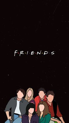 Wallpaper Background For Friends Photo, Friends Aesthetic Cartoon Wallpaper, Friends Series Wallpaper Aesthetic, Friends Wallpaper Aesthetic Iphone, Friends Poster Aesthetic, Friends Wallpaper Backgrounds, Cartoon Friends Friendship, Friends Wallpaper Black